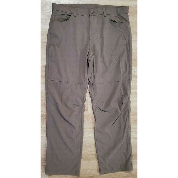 Eddie Bauer Other - Eddie Bauer Mens 5 Pocket Side Zip Brown Pants 36